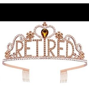 Retirement Party Decorations Retired Tiara/Crown for Women